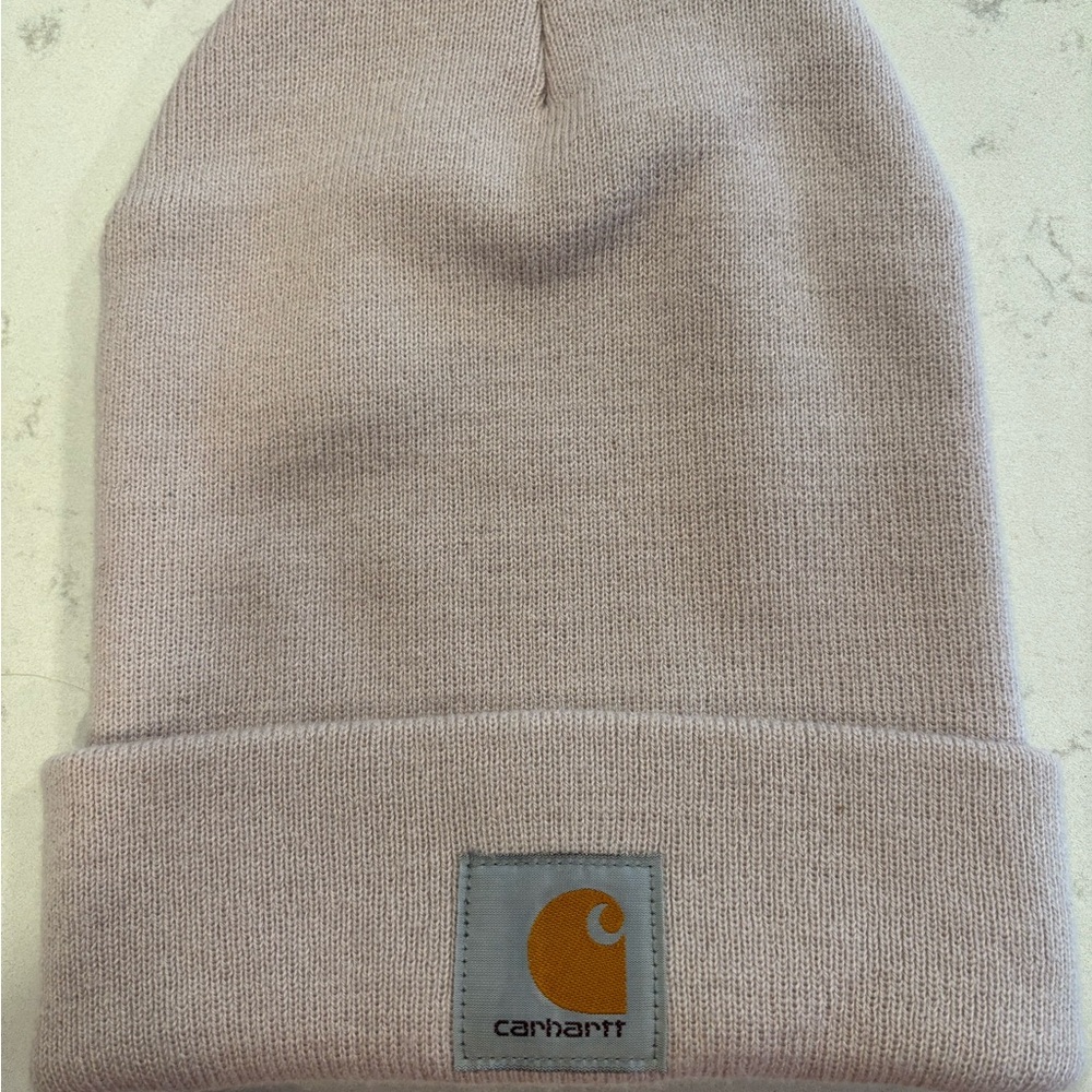 Carhartt Light Blush Pink Knit Beanie